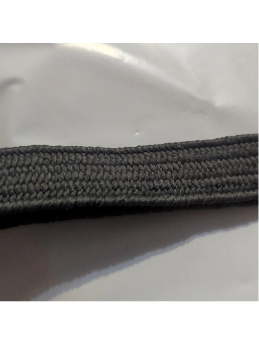 Grey Stretch Canvas with Brown Leather Belt - size 34